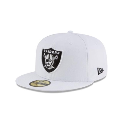 Las Vegas Raiders Gorra | New Era NFL White 59fifty Fitted Cap Mexico - Blancos